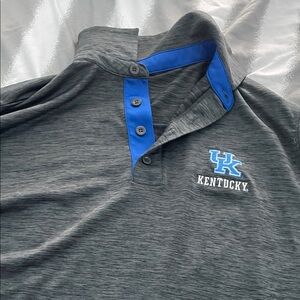 Gray and Blue Kentucky Polo Shirt
